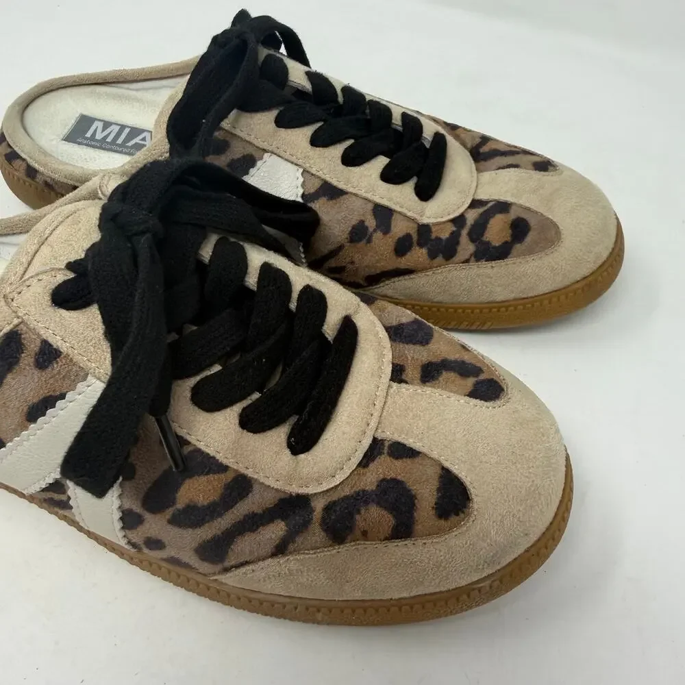 MIA Baron Slip On Leopard Sneaker Womens Size 7